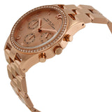 Marc Jacobs Henry Chronograph Rose Gold Dial Rose Gold Steel Strap Watch for Women - MBM3118 Authentic Buy Shop Now