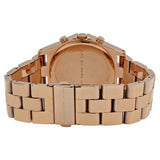 Marc Jacobs Henry Chronograph Rose Gold Dial Rose Gold Steel Strap Watch for Women - MBM3118 Authentic Buy Shop Now