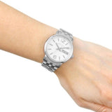 Marc Jacobs Fergus White Dial Silver Steel Strap Watch for Women - MBM8646 Authentic Buy Shop Now