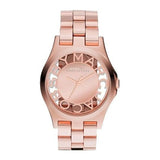 Marc Jacobs Henry Rose Gold Dial Rose Gold Steel Strap Watch for Women - MBM3207 Authentic Buy Shop Now