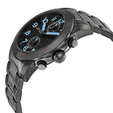 Marc Jacobs Larry Chronograph Black Dial Gunmetal Grey Steel Strap Watch for Men - MBM5031 Authentic Buy Shop Now