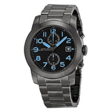 Marc Jacobs Larry Chronograph Black Dial Gunmetal Grey Steel Strap Watch for Men - MBM5031 Authentic Buy Shop Now