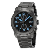Marc Jacobs Larry Chronograph Black Dial Grey Steel Strap Watch for Men - MBM5051 Authentic Buy Shop Now