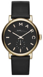 Marc Jacobs Baker Black Dial Black Leather Strap Watch for Women - MBM1269 Authentic Buy Shop Now