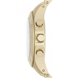 Marc Jacobs Blade Chronograph Gold Dial Gold Steel Strap Watch for Women - MBM3101 Authentic Buy Shop Now