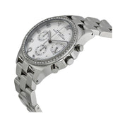 Marc Jacobs Henry Chronograph Silver Dial Silver Steel Strap Watch for Women - MBM3104 Authentic Buy Shop Now