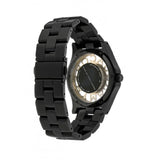 Marc Jacobs Henry Transparent Black Dial Black Steel Strap Watch for Women - MBM3255 Authentic Buy Shop Now