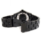 Marc Jacobs Henry Transparent Black Dial Black Steel Strap Watch for Women - MBM3255 Authentic Buy Shop Now