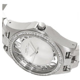 Marc Jacobs Henry Transparent Silver Dial Silver Steel Strap Watch for Women - MBM3337 Authentic Buy Shop Now
