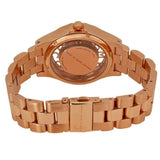 Marc Jacobs Henry Transparent Rose Gold Dial Rose Gold Steel Strap Watch for Women - MBM3339 Authentic Buy Shop Now