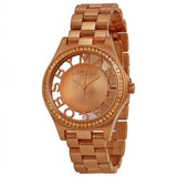Marc Jacobs Henry Transparent Rose Gold Dial Rose Gold Steel Strap Watch for Women - MBM3339 Authentic Buy Shop Now