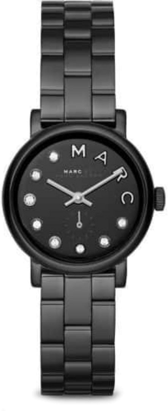 Marc Jacobs Marc Black Dial Black Steel Strap Watch for Women - MBM8673 Authentic Buy Shop Now