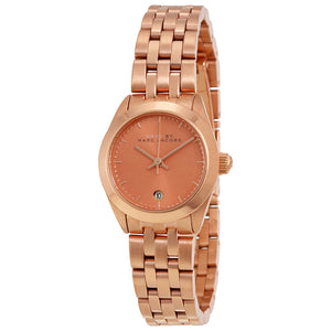 Marc Jacobs Peeker Pink Dial Rose Gold Stainless Steel Strap Watch for Women - MBM3377 Authentic Buy Shop Now