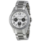 Marc Jacobs Marc Chronograph Silver Dial Silver Steel Strap Watch for Men - MBM3155 Authentic Buy Shop Now