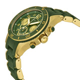 Marc Jacobs Rock Chronograph Green Dial Green Silicone Strap Watch for Women - MBM2597 Authentic Buy Shop Now