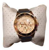 Marc Jacobs Blade Chronograph Rose Gold Dial Black Leather Strap Watch for Women - MBM1188 Authentic Buy Shop Now