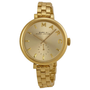 Marc Jacobs Sally Champagne Gold Dial Gold Steel Strap Watch for Women - MBM3363 Authentic Buy Shop Now
