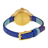 Marc Jacobs Sally White Dial Blue Leather Strap Watch for Women - MBM1354 Authentic Buy Shop Now