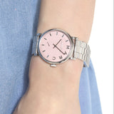 Marc Jacobs Baker Pink Dial Silver Steel Strap Watch for Women - MBM3280 Authentic Buy Shop Now