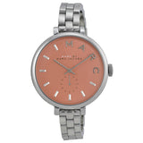 Marc Jacobs Sally Orange Dial Silver Steel Strap Watch for Women - MBM3365 Authentic Buy Shop Now