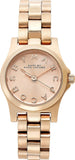 Marc Jacobs Dinky Rose Gold Dial Rose Gold Steel Strap Watch for Women - MBM3200 Authentic Buy Shop Now