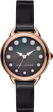 Marc Jacobs Betty Mother of Pearl Black Dial Black Leather Strap Watch for Women - MJ1513 Authentic Buy Shop Now