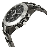 Marc Jacobs Blade Chronograph Black Dial Two Tone Steel Strap Watch for Women - MBM3179 Authentic Buy Shop Now