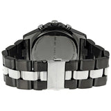 Marc Jacobs Blade Chronograph Black Dial Two Tone Steel Strap Watch for Women - MBM3179 Authentic Buy Shop Now