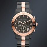 Marc Jacobs Blade Chronograph Grey Dial Two Tone Steel Strap Watch for Women - MBM3180 Authentic Buy Shop Now