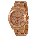 Marc Jacobs Blade Chronograph Rose Gold Dial Rose Gold Steel Strap Watch for Women - MBM3102 Authentic Buy Shop Now