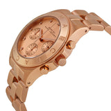 Marc Jacobs Blade Chronograph Rose Gold Dial Rose Gold Steel Strap Watch for Women - MBM3102 Authentic Buy Shop Now