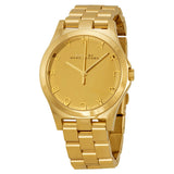 Marc Jacobs Henry Gold Dial Gold Steel Strap Watch for Women - MBM3211 Authentic Buy Shop Now