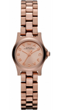 Marc Jacobs Dinky Rose Gold Dial Rose Gold Steel Strap Watch for Women - MBM3200 Authentic Buy Shop Now