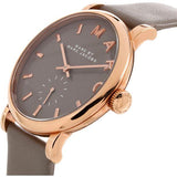 Marc Jacobs Baker Grey Dial Grey Leather Strap Watch for Women - MBM1266 Authentic Buy Shop Now
