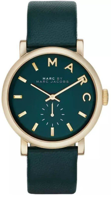 Marc Jacobs Baker Green Dial Green Leather Strap Watch for Women - MBM1268 Authentic Buy Shop Now