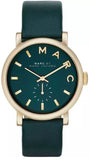 Marc Jacobs Baker Green Dial Green Leather Strap Watch for Women - MBM1268 Authentic Buy Shop Now