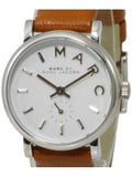 Marc Jacobs Baker White Dial Brown Leather Strap Watch for Women - MBM1270 Authentic Buy Shop Now