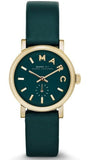 Marc Jacobs Baker Mini Green Dial Green Leather Strap Watch for Women - MBM1272 Authentic Buy Shop Now