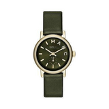 Marc Jacobs Baker Olive Dial Olive Leather Strap Watch for Women - MBM1330 Authentic Buy Shop Now