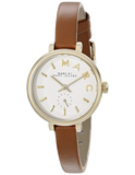 Marc Jacobs Sally White Dial Brown Leather Strap Watch for Women - MBM1351 Authentic Buy Shop Now
