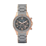 Marc Jacobs Rock Chronograph Grey Dial Grey Silicone Strap Watch for Women - MBM2550 Authentic Buy Shop Now