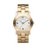 Marc Jacobs Amy White Dial Gold Steel Strap Watch for Women - MBM3056 Authentic Buy Shop Now