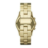 Marc Jacobs Henry Chronograph Gold Dial Gold Steel Strap Watch for Women - MBM3105 Authentic Buy Shop Now