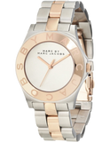 Marc Jacobs Blade Silver Dial Two Tone Steel Strap Watch for Women - MBM3129 Authentic Buy Shop Now