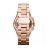 Marc Jacobs Rock Chronograph Rose Gold Dial Rose Gold Steel Strap Watch for Women - MBM3156 Authentic Buy Shop Now