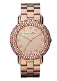 Marc Jacobs Marci Crystals Rose Gold Dial Rose Gold Steel Strap Watch for Women - MBM3192 Authentic Buy Shop Now