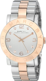 Marc Jacobs Amy Silver Dial Two Tone Steel Strap Watch for Women - MBM3194 Authentic Buy Shop Now
