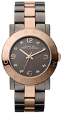 Marc Jacobs Amy Grey Dial Two Tone Steel Strap Watch for Women - MBM3195 Authentic Buy Shop Now