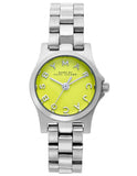 Marc Jacobs Henry Yellow Dial Silver Steel Strap Watch for Women - MBM3201 Authentic Buy Shop Now