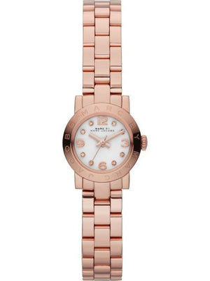 Marc Jacobs Amy White Dial Rose Gold Steel Strap Watch for Women - MBM8613 Authentic Buy Shop Now